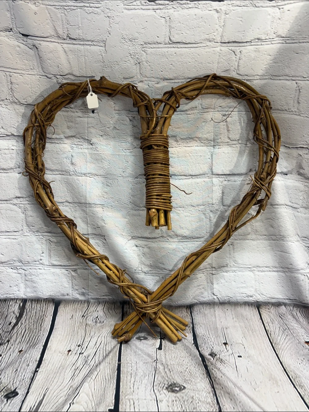 Marshalls Wicker Heart Wall Decor in Brown wood